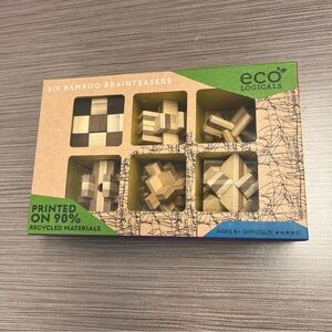 Eco Logicals Bamboo Brainteasers Set | Sustainable Puzzle Gift